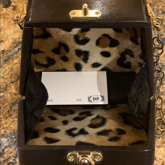 Handpainted clutch by famous artist from Italy - Picture 3 of 4